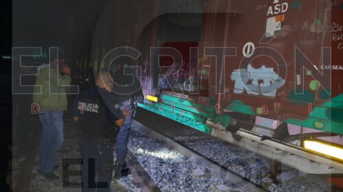 Policías estatales frustran robo al tren en Yauhquemehcan; recuperan más de 90 garrafones de agua