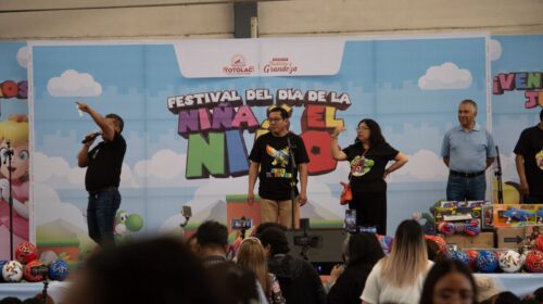 Totolac celebró a su niñez con una gran fiesta temática de Mario Bros