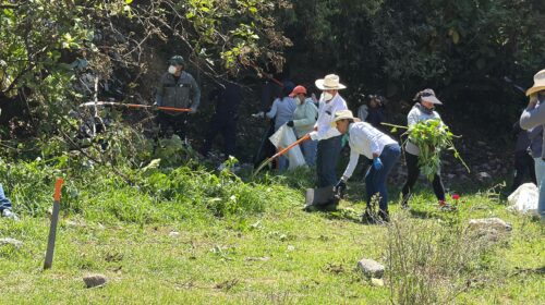 Tetlanohcan avanza en acciones de saneamiento del río Atoyac