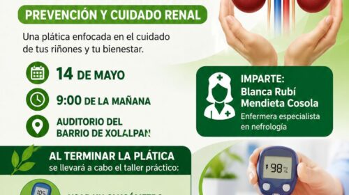 Tetlanohcan promueve el cuidado de la salud con plática sobre prevención renal