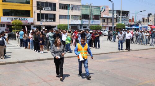 Se suma Ayuntamiento de SPM a Simulacro Nacional de Sismo