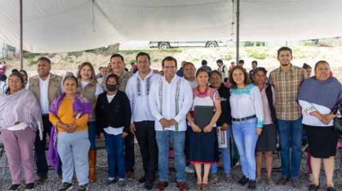 Reconoce Lucía Arce apoyo de presidenta Claudia Sheinbaum por impulsar obra en San Isidro Buensuceso