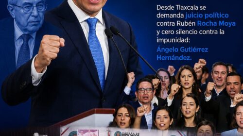 PAN Tlaxcala respalda juicio político contra Rubén Rocha; “Morena se convirtió en un narcopartido”: Ángelo Gutiérrez