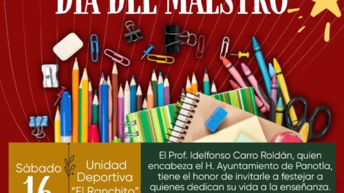 ¡En la cuna de maestros y maestras habrá fiestón! Alcalde Idelfonso Carro Roldán invita a celebrar a los profes con música, regalos y baile