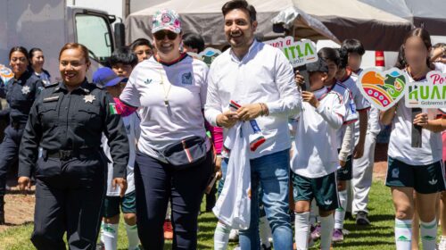 Huamantla vibra en la inauguración del Torneo Estatal “Infancia y Balón por la Paz”