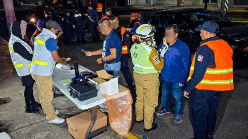 Operativo de alcoholimetría refuerza la prevención y seguridad vial en Tlaxcala capital
