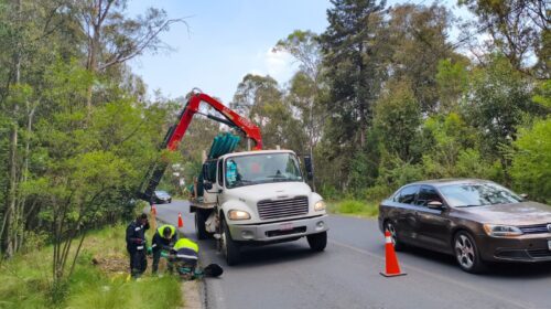 Avanza gobierno de Alfonso Sánchez García en el fortalecimiento de la iluminación y seguridad en Metepec con nuevos postes de alumbrado