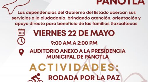 Panotla será sede de la “Jornada de Amor por la Paz”