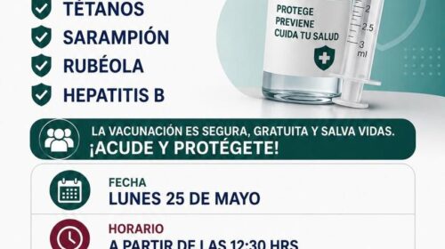 Tetlanohcan invita a jornada de vacunación gratuita en Aquiahuac