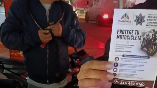 Fortalece policía municipal de Tlaxcala la proximidad social para garantizar la seguridad de motociclistas