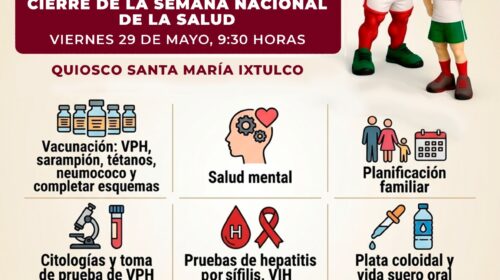 Gobierno municipal de Tlaxcala y Sesa acercarán servicios médicos gratuitos en cierre de la Semana de Salud en Ixtulco