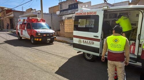 Protección civil municipal de Tlaxcala controla explosión de gas en Acuitlapilco