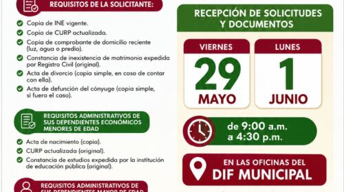 DIF Tetlanohcan recibirá solicitudes para el programa Jefas de Familia