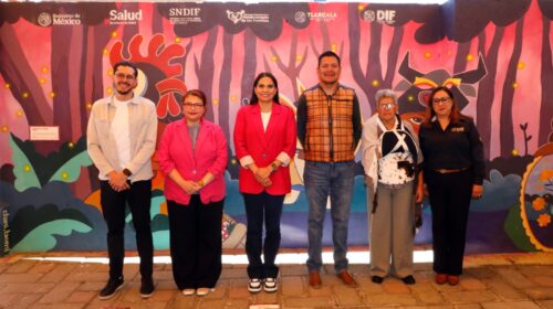 Develan Sedif y Colectivo Tomate mural comunitario “Juguemos en el Bosque” en Nanacamilpa