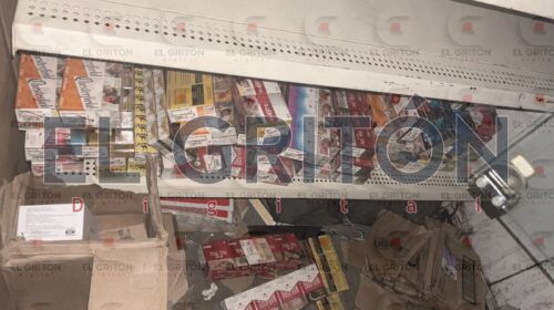 Delincuentes vacían Bodega Aurrera en Tlaxco y dejan daños en seguridad, cámaras y vidrios rotos
