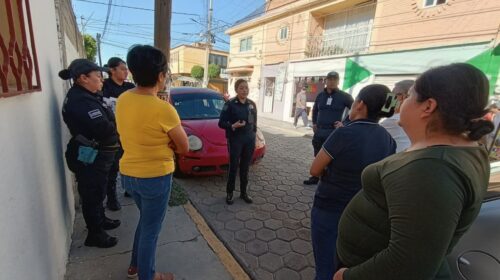 La SSC fortalece la proximidad social con vecinos y comerciantes de Zacatelco