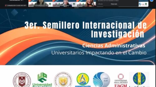 Comunidades educativas de Colombia, Puerto Rico y México participan en 3er Semillero Internacional de Investigación, convocado por la FCEA-UATx