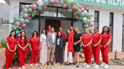 Inaugura Lorena Cuéllar nuevo edificio de la UBR de Papalotla y anuncia equipamiento