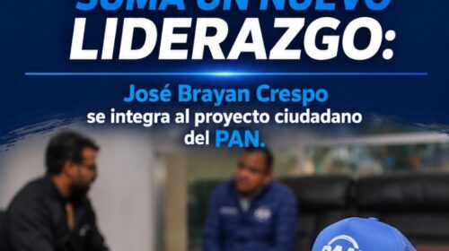 José Brayan Crespo se apunta en la ruta por Panotla y se suma a la plataforma ciudadana del PAN