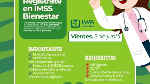 Acerca Tetlanohcan jornada de registro para IMSS Bienestar