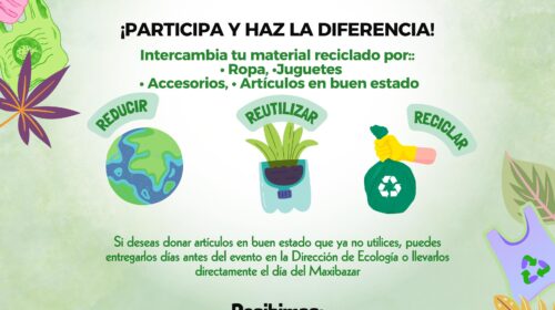 Invita Gobierno de Tetlanohcan al Maxibazar Ecológico para fomentar el reciclaje y la reutilización