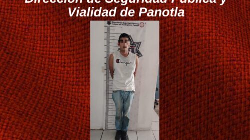 ¡Con machete y sembrando temor en Panotla! Vecinos alertaron por masculino que rondaba calles de forma intimidante y terminó detenido