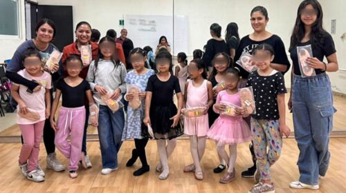 Entrega gobierno de Alfonso Sánchez García zapatillas de ballet a talentos de la capital 