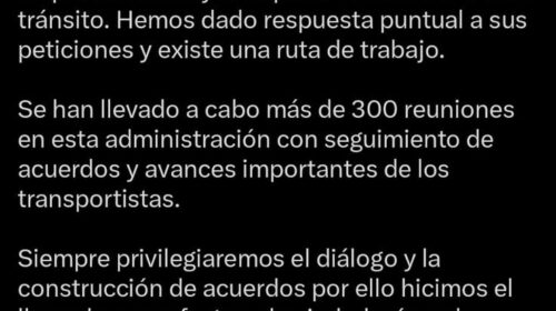 Gobierno del Estado llama a respetar los acuerdos con la Federación ante bloqueo parcial en la carretera México-Veracruz 
