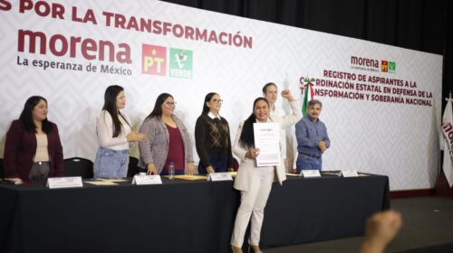 ¡Estoy preparada y no les voy a fallar! Ana Lilia se registra para buscar la gubernatura de la 4T en Tlaxcala