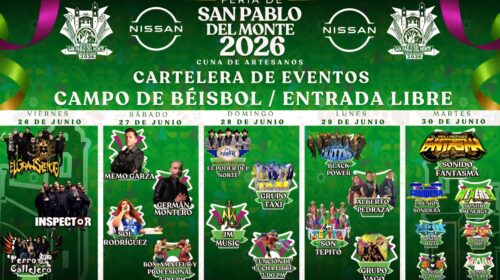Está por iniciar la feria de San Pablo del Monte y el Ayuntamiento invita a disfrutar de todas las actividades en familia