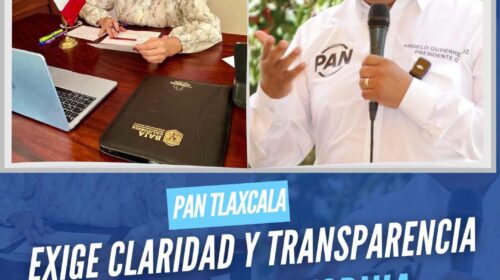 PAN Tlaxcala se suma a la exigencia de transparencia por señalamientos contra Marina del Pilar