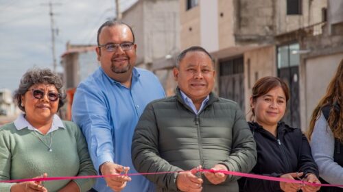 ¡Más calles renovadas para Apizaco! Javier Rivera entrega pavimentación en Loma Florida que beneficia a más de 1,500 habitantes