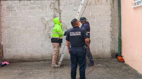 Policía municipal y Protección Civil de Tlaxcala atendieron reporte durante tormenta con saldo blanco