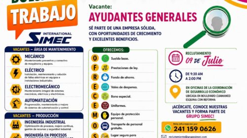 Gobierno de Huamantla acerca oportunidades laborales con jornada de reclutamiento de Grupo SIMEC