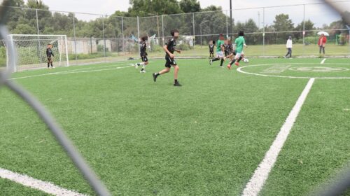 Ya está lista la cancha de fútbol 5 del Polideportivo de Zaragoza en Totolac