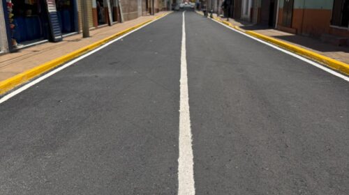 Chava Santos impulsa la transformación de Huamantla con más obra pública; avanza la rehabilitación de la calle Roberto Covarrubias