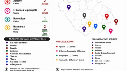 Actualizan panorama del Gusano Barrenador del Ganado en Tlaxcala; suman 24 casos acumulados