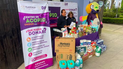 Abre Sedif seis centros de acopio “Unidos para Ayudar” en apoyo a damnificados de Venezuela