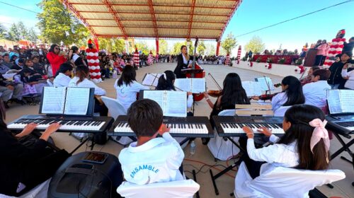 Con gran respuesta, ayuntamiento de Tlaxcala lleva concierto a comunidad educativa de Terrenate