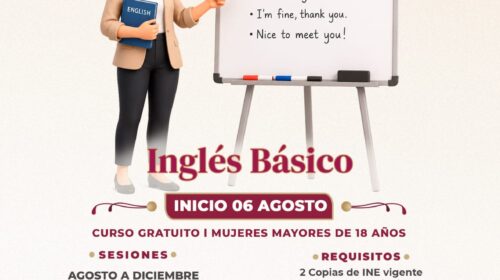 El próximo lunes abre ayuntamiento de Tlaxcala inscripciones el curso gratuito de inglés básico para mujeres 