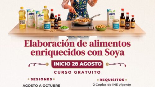 Invita ayuntamiento de Tlaxcala a curso gratuito de elaboración de alimentos enriquecido con soya