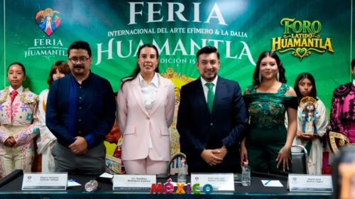 Chava Santos lleva a Huamantla al escenario nacional; Sectur federal destaca a Huamantla en la presentación de su feria 2026