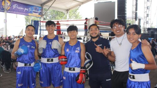 Boxeando por la Paz llegó a la Feria Nacional del Sarape Chiautempan 2026