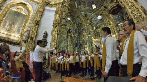 El coro de la ciudad de Tlaxcala inaugura con éxito la temporada coral de verano en la Basílica de Ocotlán 