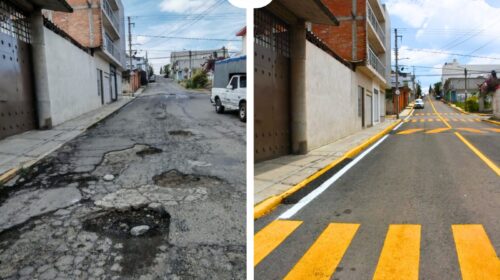 ¡Adiós a los baches en Chiautempan! Blanca Angulo entrega rehabilitada la calle Campeche en El Alto