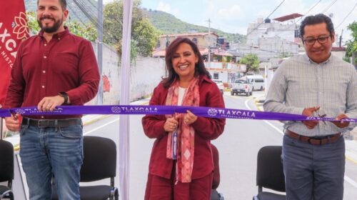 Gobernadora encabeza inauguración de la repavimentación de la carretera Totolac-Texantla