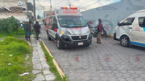 ¡Choferes se enfrentan a asaltante en Amaxac! Delincuente desata balacera y deja dos operadores herido