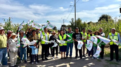Inician autoridades de SPM obra de red de drenaje sanitario en comunidad Tlaltepango
