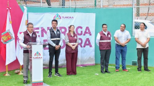 Inaugura alcalde de Tlaxcala rehabilitación de las canchas Blas “Charro” Carvajal, obra impulsada por Alfonso Sánchez García 