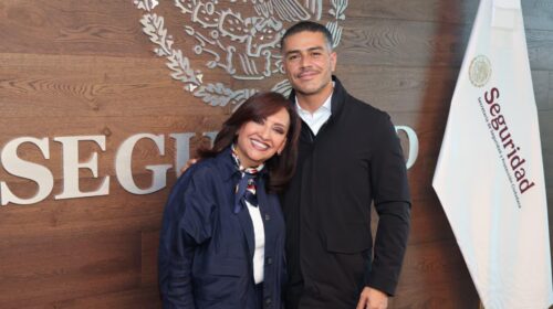 Lorena Cuéllar y Omar García Harfuch refuerzan coordinación en materia de seguridad para Tlaxcala